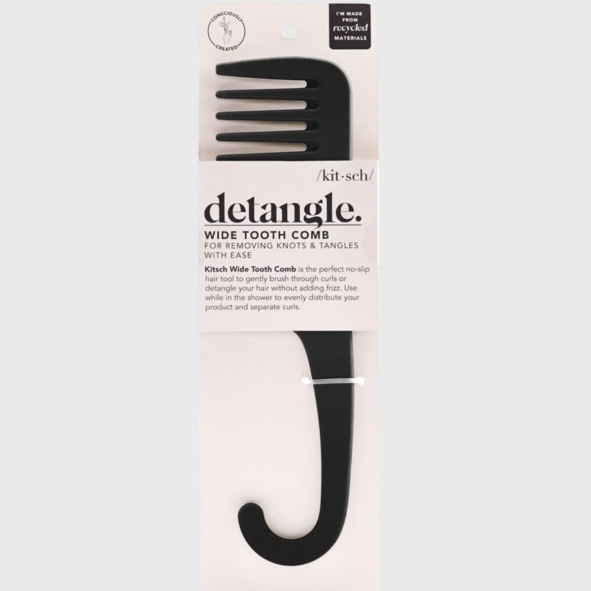 Kitsch Eco-Friendly Detangle Wide Tooth Comb