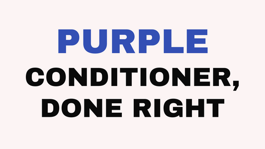 Purple conditioner, done right, from Hyde Salon in Chapin and Columbia SC