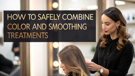 safe smoothing treatments with hair color