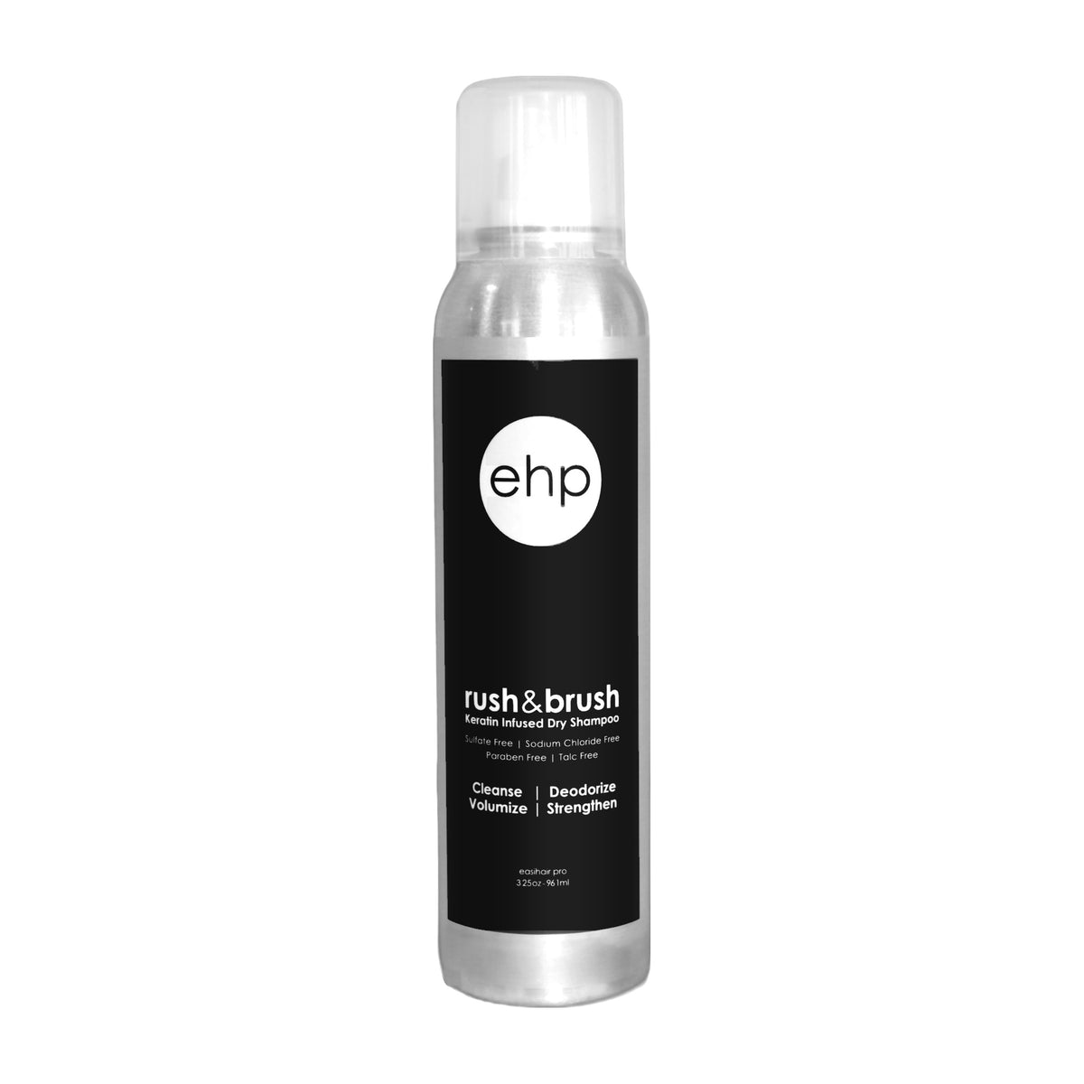 ehp easihair Pro rush & brush Keratin Infused Dry Shampoo, 3.25 oz